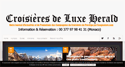 Desktop Screenshot of croisieres-de-luxe.fr