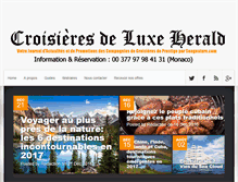 Tablet Screenshot of croisieres-de-luxe.fr
